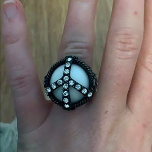 Peace sign ring